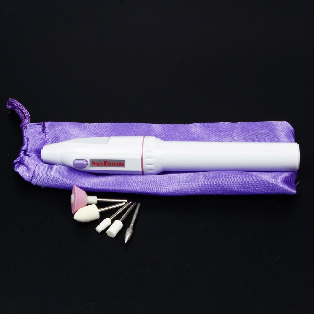 5 Bits/Set Professional Electric Drills Manicure Nail Art File Drill Nail Salon Manicure Pen Tool