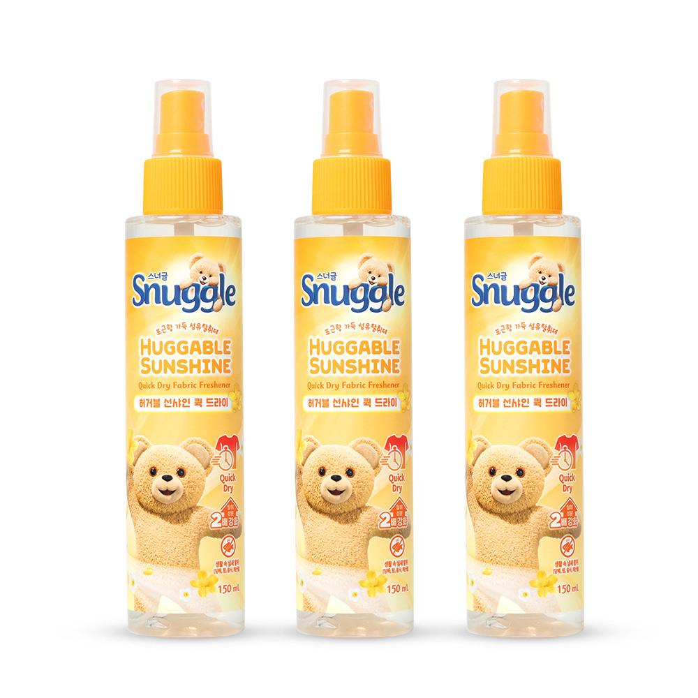 Snuggle Fabric Deodorizer Huggable Sunshine 150ml x 3 Huggable Sunshine 150ml x 3