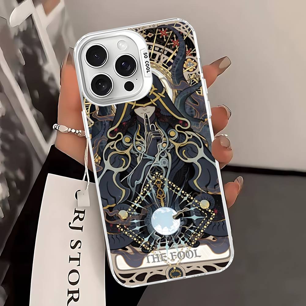 Divination Tools T-tarot Cards Phone Case For IPhone 17 16 15 14 13 12 11 Pro Max Plus Pro Colorful Shell
