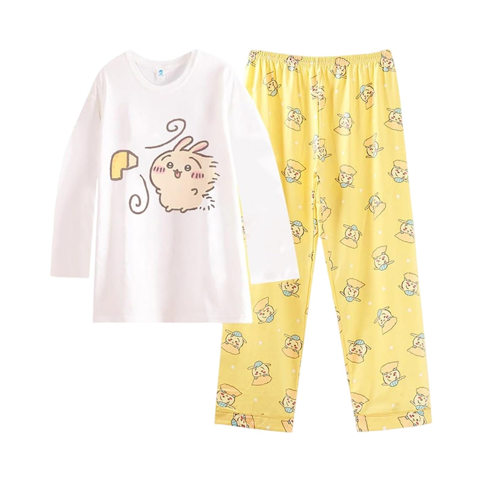 

Girls 2-Piece Pajama Set - Long Sleeve & Pants Outfit XXL жёлтый