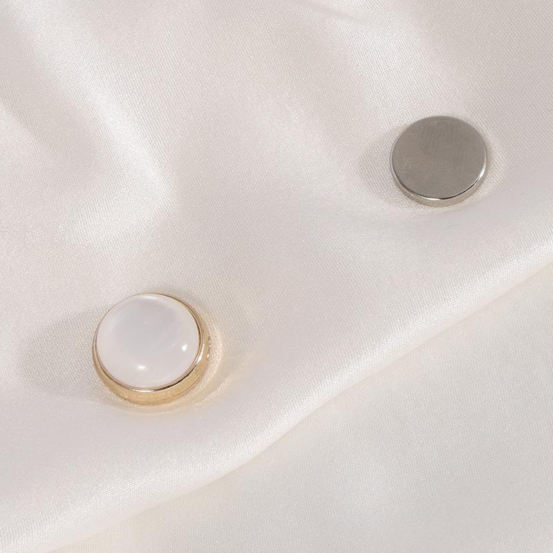 

Модные магнитные пуговицы Золотой цвет Металл Сильный магнит Женский шарф Блузка Регулируемая пуговица