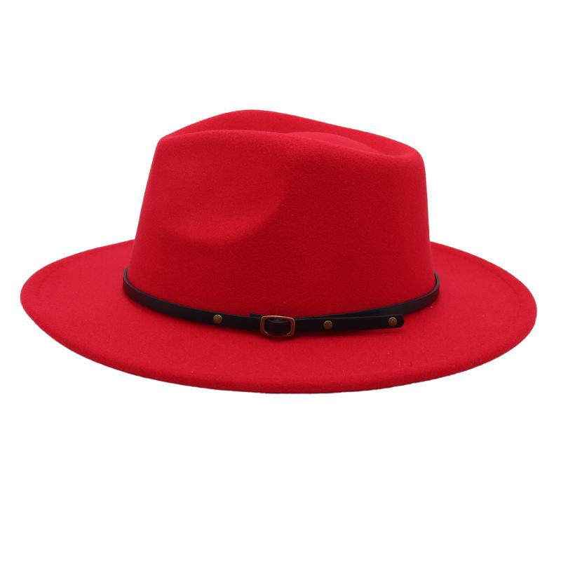 Top Hat, Belt Buckle, Jazz Hat, Male And Female Models, Felt Hat, Sun Hat, Woolen Hat, Ethnic Style