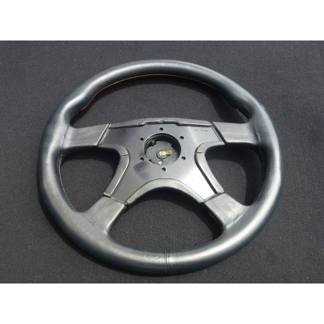 [Beautiful item! At that time!] Wood style & leather steering wheel Old car Hiso Vip GX71 Mark II Cresta GZ10 Soarer Highway Racer Y30 Y31 Gloria