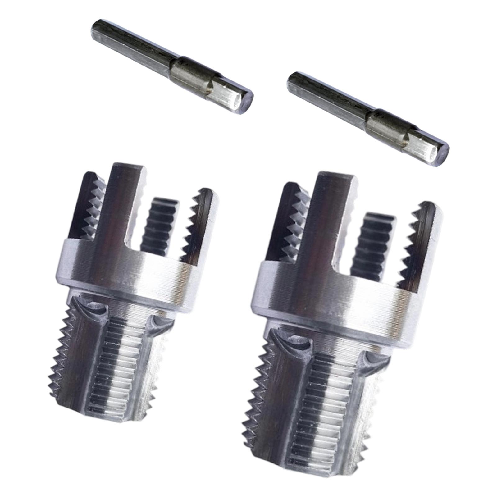 

2Piece PPR Pipe Threading Tool Set Drill Adapter Pipe Threader For 1/2 And 3/4 Inch Plumbing With Hex Shank Design