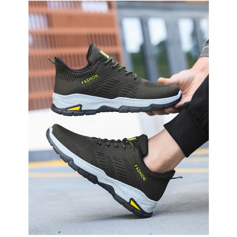 Prodyšná tkaná běžecká obuv, síťovaná obuv, pánská obuv pro volný čas, pánská tenká sportovní obuv