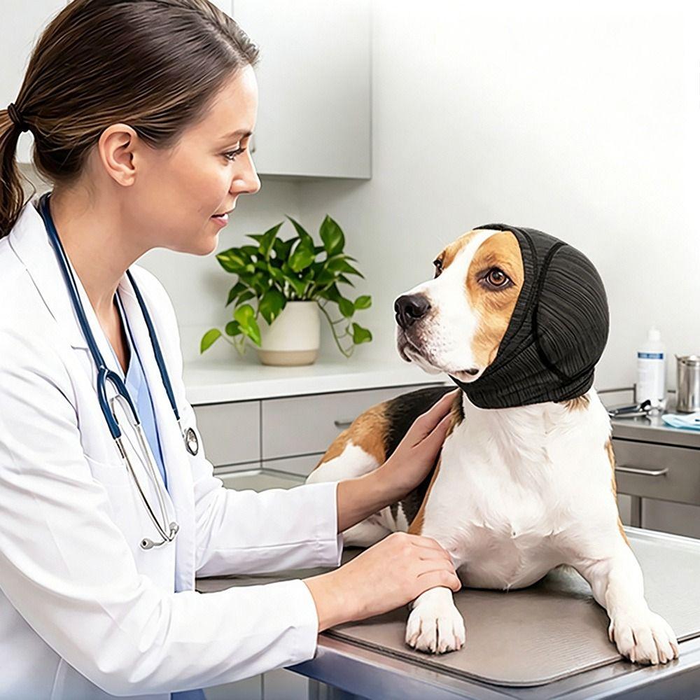 Windproof Dog Soothing Headcover Anxiety Relief Dog Ear Cover Dog Anti-scare Scarf  Pet Supplies