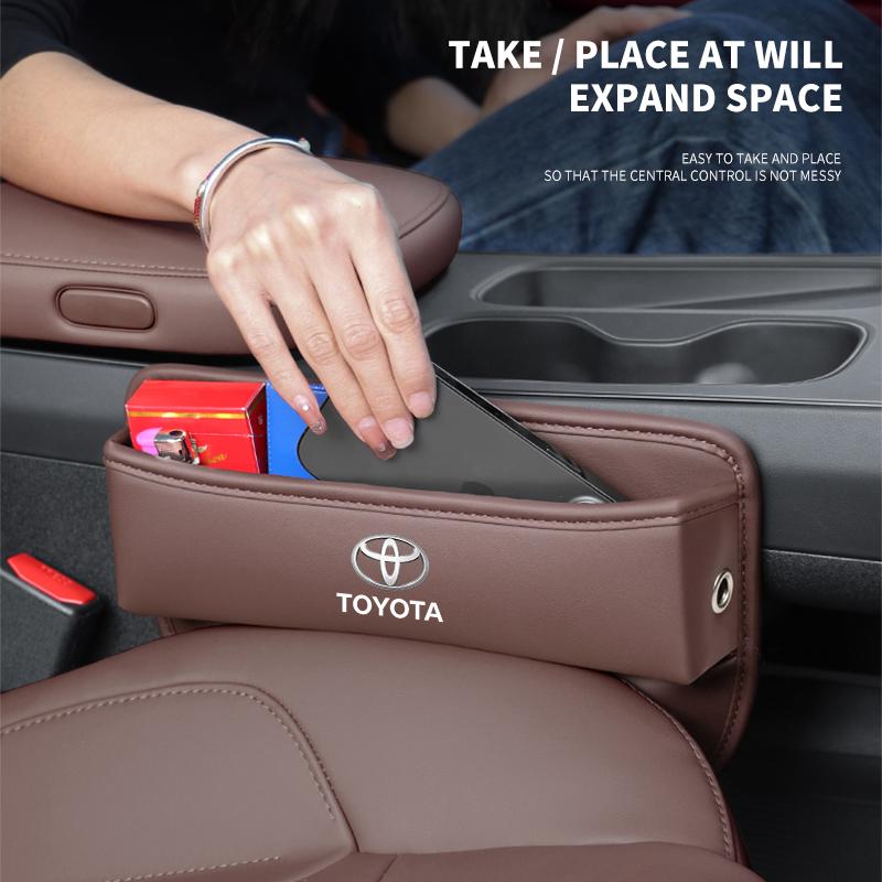 Car Seat Gap Organizer Storage Box Pocket Multifunction For Toyota Prius NHW20 ZVW30 ZVW40 ZVW50