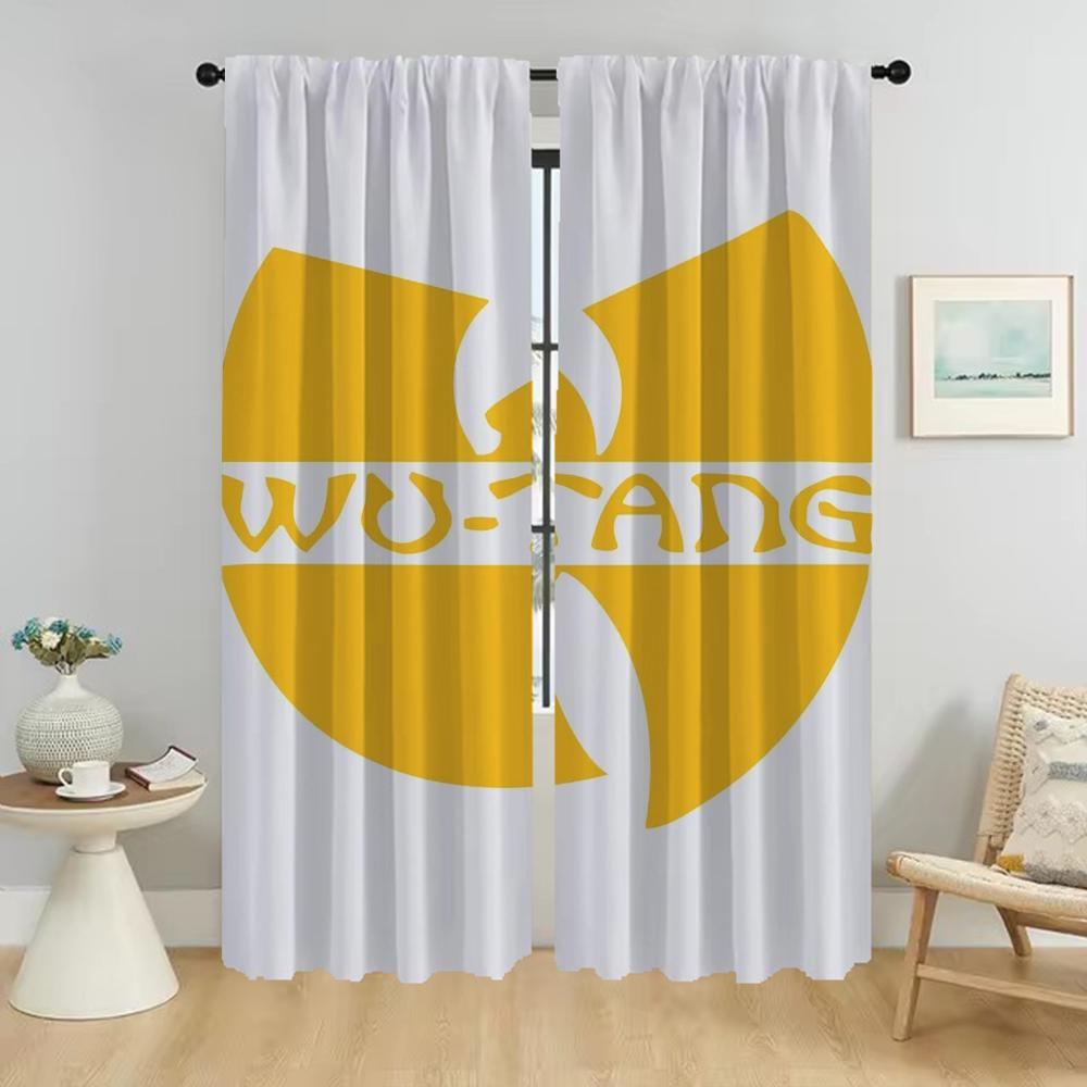 Wu T-tang Clans Tulle for Bedroom Halloween Decoration Blackout Curtain for Room 2 Panel Curtains Child Room Partition Shades