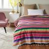 New   8 Color Mexican Stripe Outdoor Cotton Blanket Rainbow Beach Blanket Mattress with Tassel Bed Travel Picnic Rug Sofa Cover