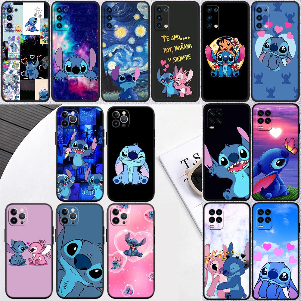 Cartoon Stitch Handyhülle für Samsung Galaxy S24 S25 Ultra FE Plus Edge A22 A24 A25 A35 A02S A21S