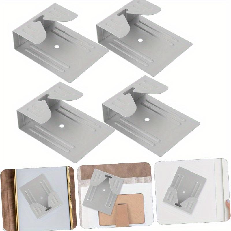 10pcs Door Hooks Plate Hangers Mirror Shelf Hanger Mounting Hooks Heavy Duty Wall Hanger Frame Hanger Wall Mount