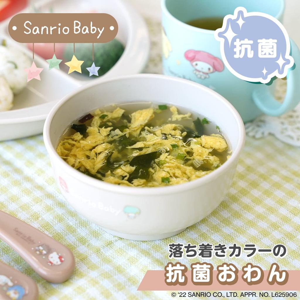 LEC Sanrio Baby Antibacterial and Boilable Bowl, 250ml, Microwave, Dishwasher,