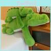 Adorable Green Crocodile Plush Pillow Soft Animal Toy For Kids Creative Gift Idea