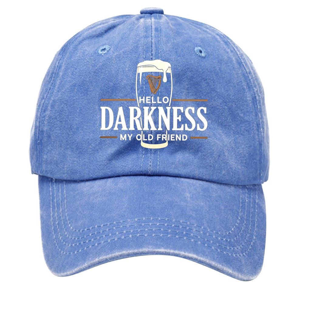 Casquette de baseball en coton lavé avec imprimé délavé, chapeau en jean souple, chapeau vintage