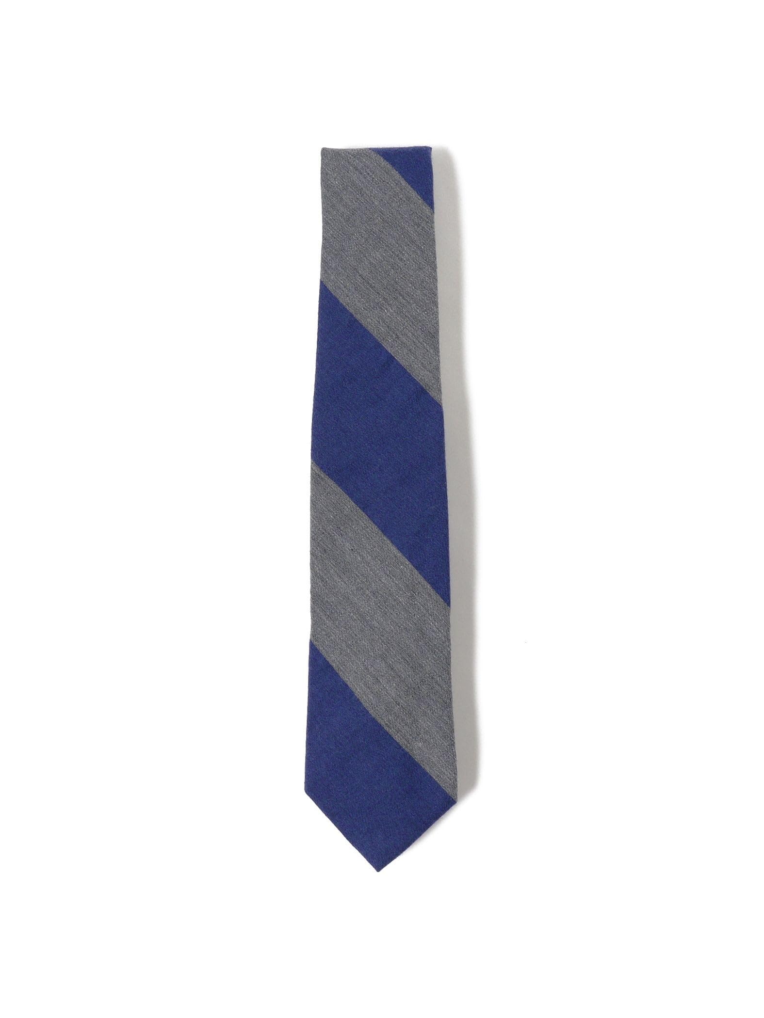 

LIFE STORE by Necktie Imported Fabric Wool Cotton Striped Necktie 24AW ONE SIZE [BEAMING BEAMS] Men s LT.GREY