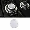 Central Console Multimedia Trim For 2013- BMW 3 4 Series GT Silver Aluminum
