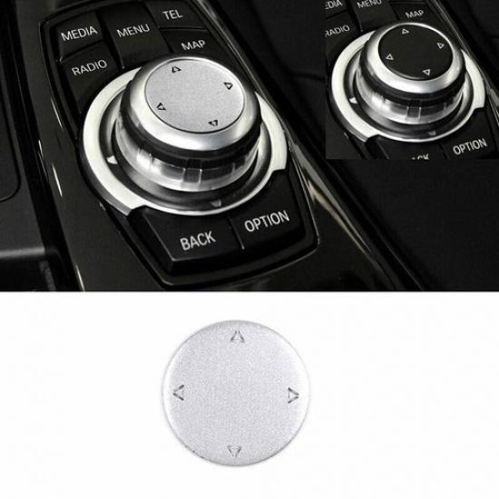 Central Console Multimedia Trim For 2013- BMW 3 4 Series GT Silver Aluminum