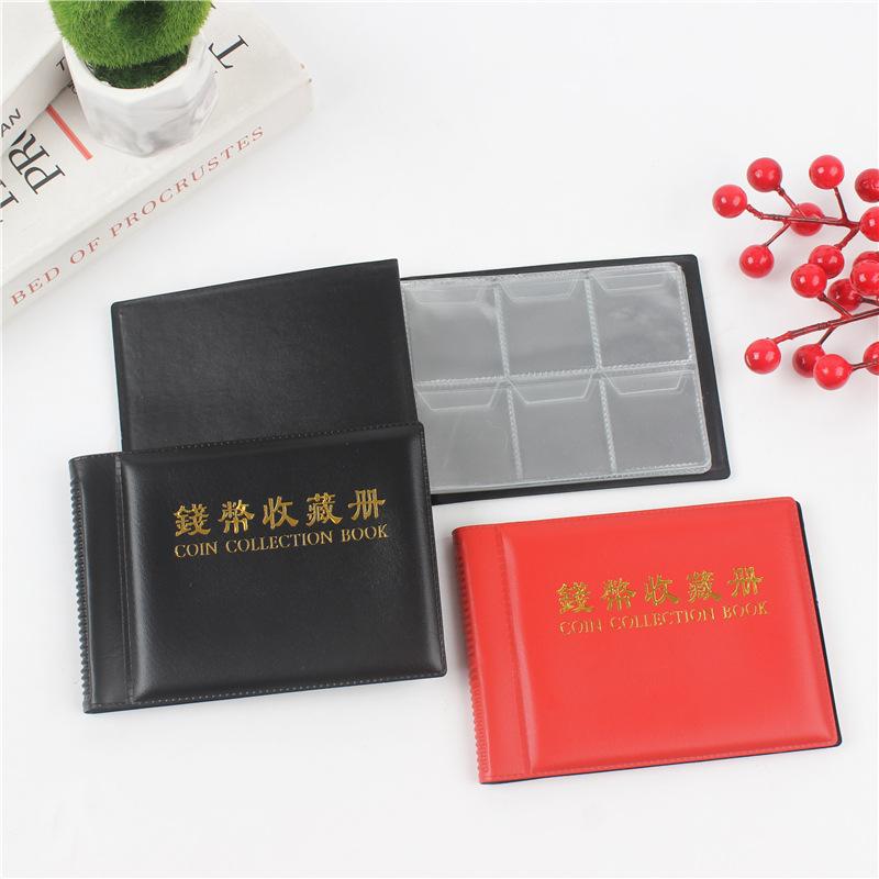 60-Pocket Mini Coin Collection Album Portable Coin Protective Holder Compact Storage Binder with Clear PVC Pages
