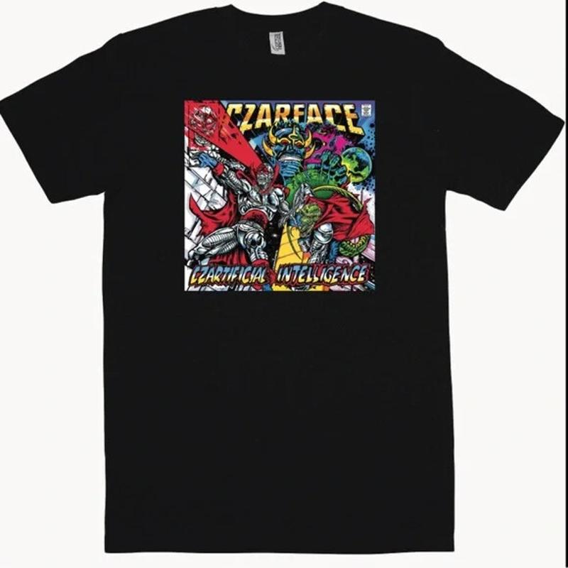 Czarface Czartificial Intelligence T Shirt S 5Xl New Hip Hop Merch 2024 - Men s Summer Cotton Graphic Tee S разноцветный