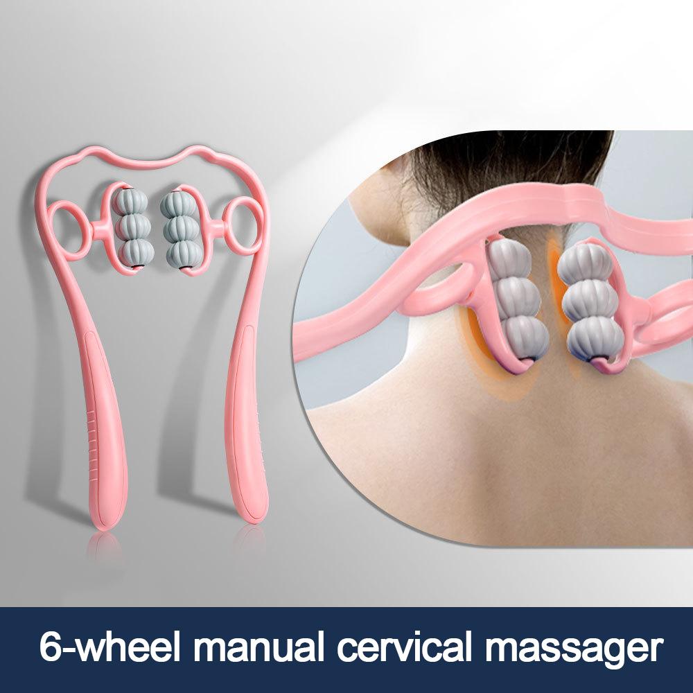 Roller Tool Cervical Spine Massager for Pain Relief Deep Tissue Relax Your Neck Neckbud Massage Roller Neck Waist Legs Feet