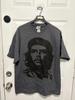 Camisa Vintage Che Guevara Masculina XL Cinza Camiseta Gráfica Política Revolução Y2K