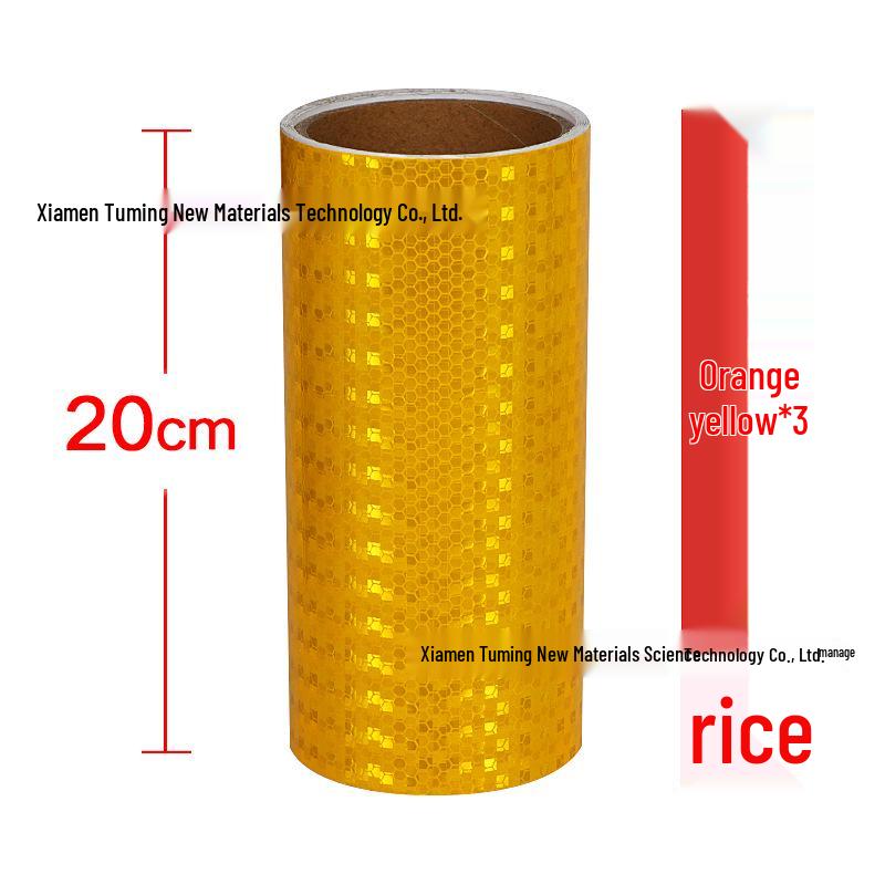 Night Safety Anti-Collision Reflective Strips - Traffic Warning Stickers with Microprismatic Film