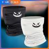 Balaclava Neck Gaiter Sweat-absorbent Evil Smile  Half Face Mask Summer Breathable Mask Outdoor  Motorcycle Half Mask