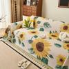 Youzhuo All-Season Non-Slip Cotton Linen Sofa Cover Blanket