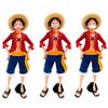 The 28cm One Piece  Figure Confident Smiley Luffy Three Form Face Changing Doll Action Figurine Model