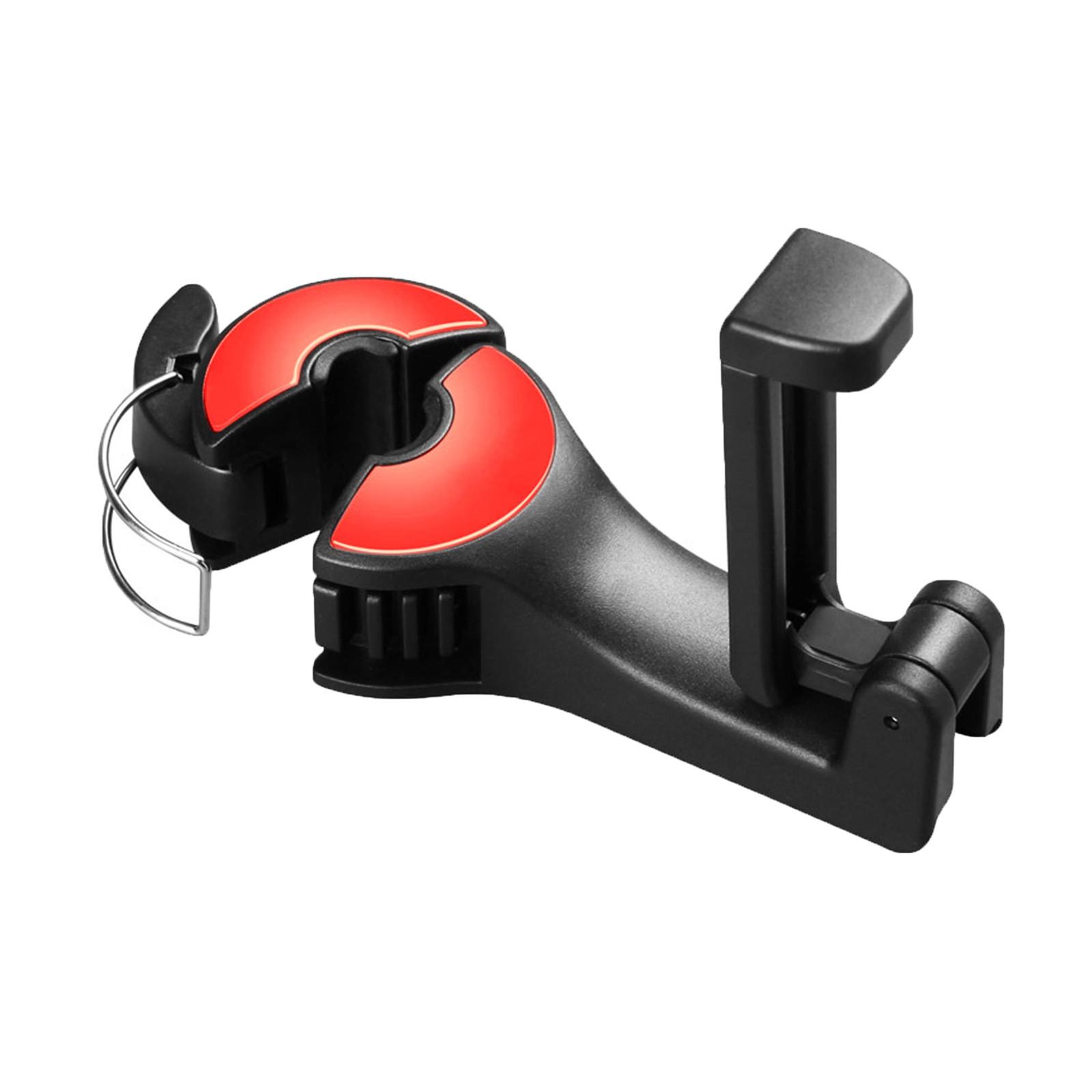 

2 в 1 крючки для автомобильных сидений для кошельков и сумок с держателем для телефона Выдвижной автомобильный держатель для телефона B