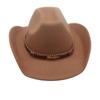 Vier Jahreszeiten Herren- und Damen Premium Zylinder Ethnisch Britischer Stil Western Cowboyhut