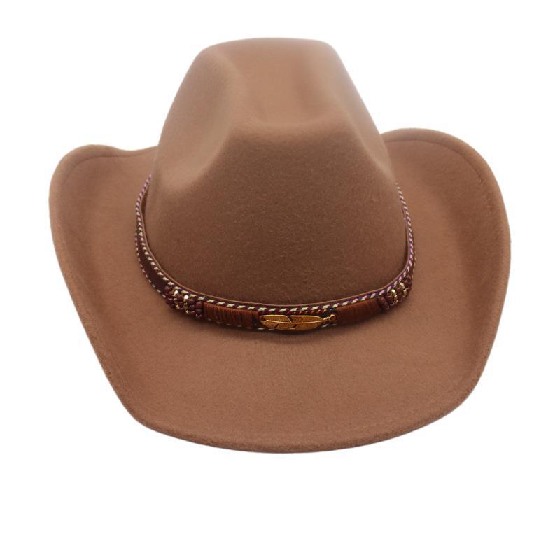 Vier Jahreszeiten Herren- und Damen Premium Zylinder Ethnisch Britischer Stil Western Cowboyhut