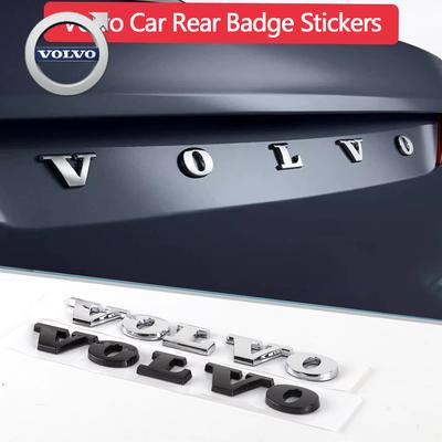 Bqsnk2 For 3D Metal Logo Stickers Car Trunk Emblem Badge Decal Accessories For Volvo XC90 V90 V60 XC60 V40 EC40 EX40 S80 S60 S90