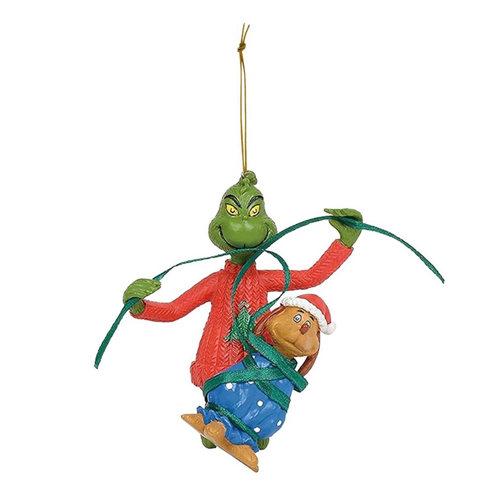 Noel Yeşil Saçlı Canavar Kristal Karikatür Kolye Noel Ağacı Süsü