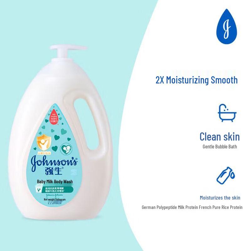 Johnson's Baby Milk Bath Wash 2x1kg