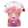 Anime Pattern 3D Printed T-shirt Perfect Gift  Anime Fans Japanese Anime Enthusiasts Casual Comfortable Short Sleeve T-Shirt