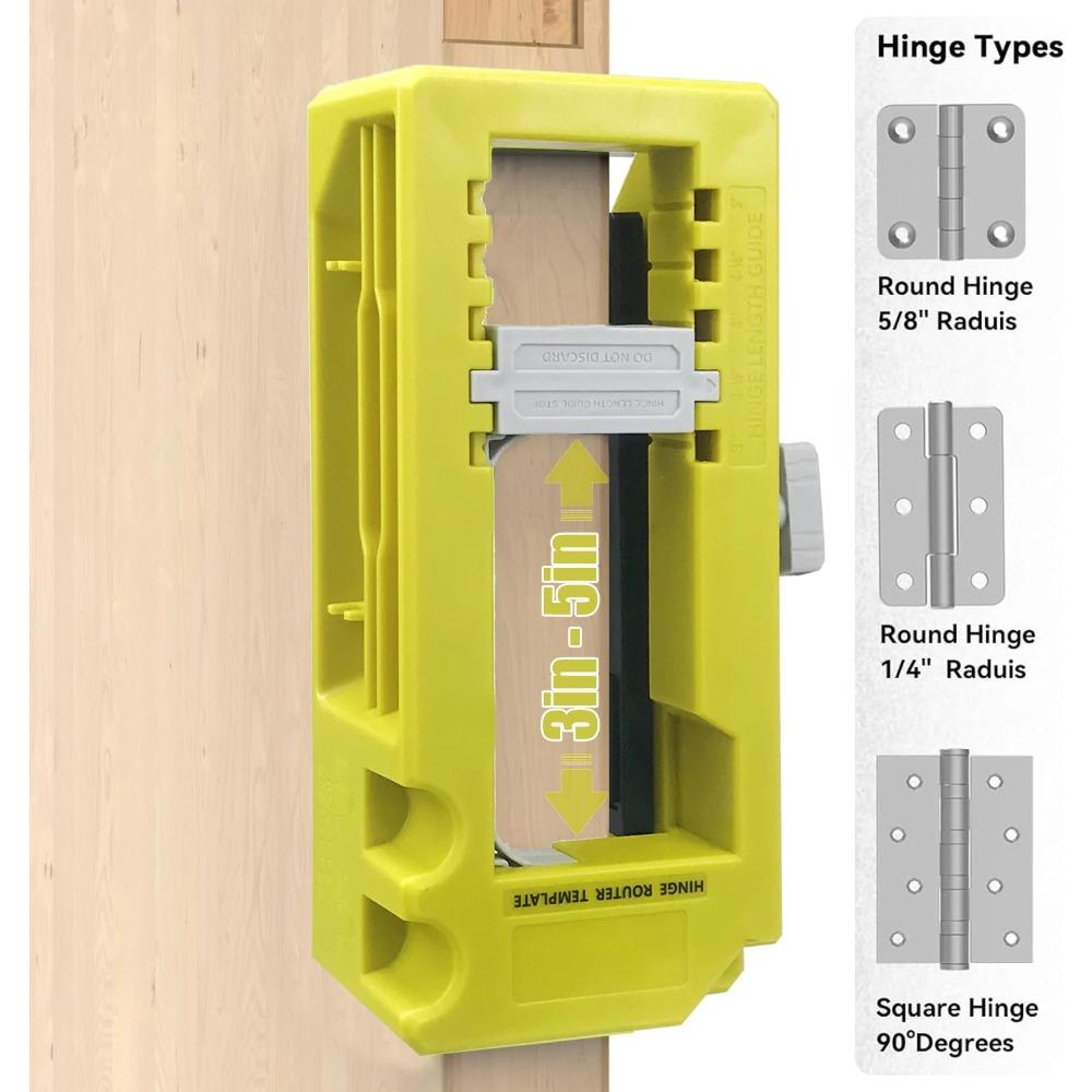 Door Hinge Jig Door Hinge Mortiser  Hinge Installation Kit  Door Hinge Router Template For 3Inch To 5Inch Hinges