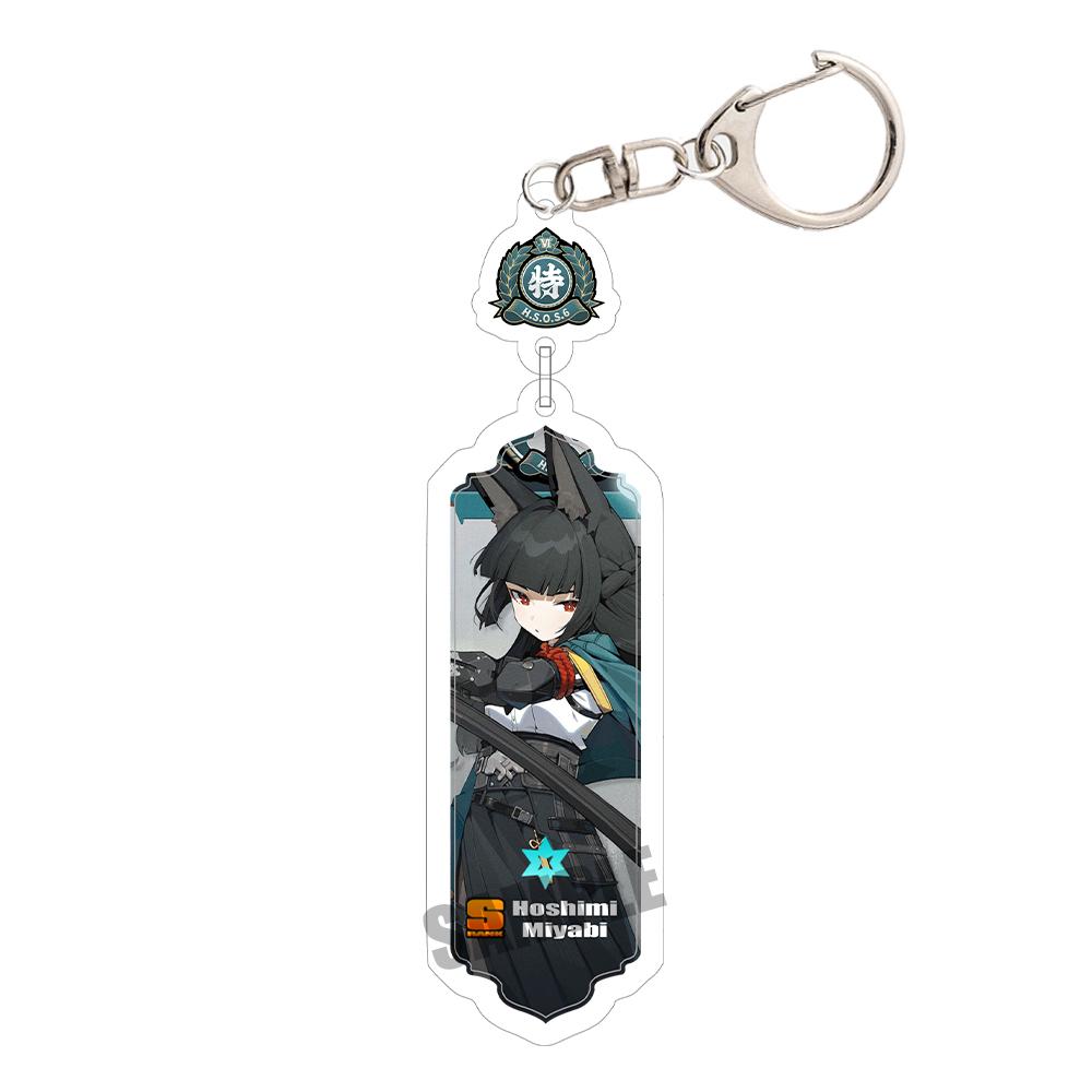 Game Zenless Zone Zero Acrylic Keychain Aria Cissia Nangong Yu Backpack Keyring Pendant Belle Nicole Demara Decorative Ornament