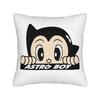 Astro Boy Square Pillow Cases Vintage Anime Childhood Manga Cushion Covers Zipper Decorative Pillowcover For Sofa