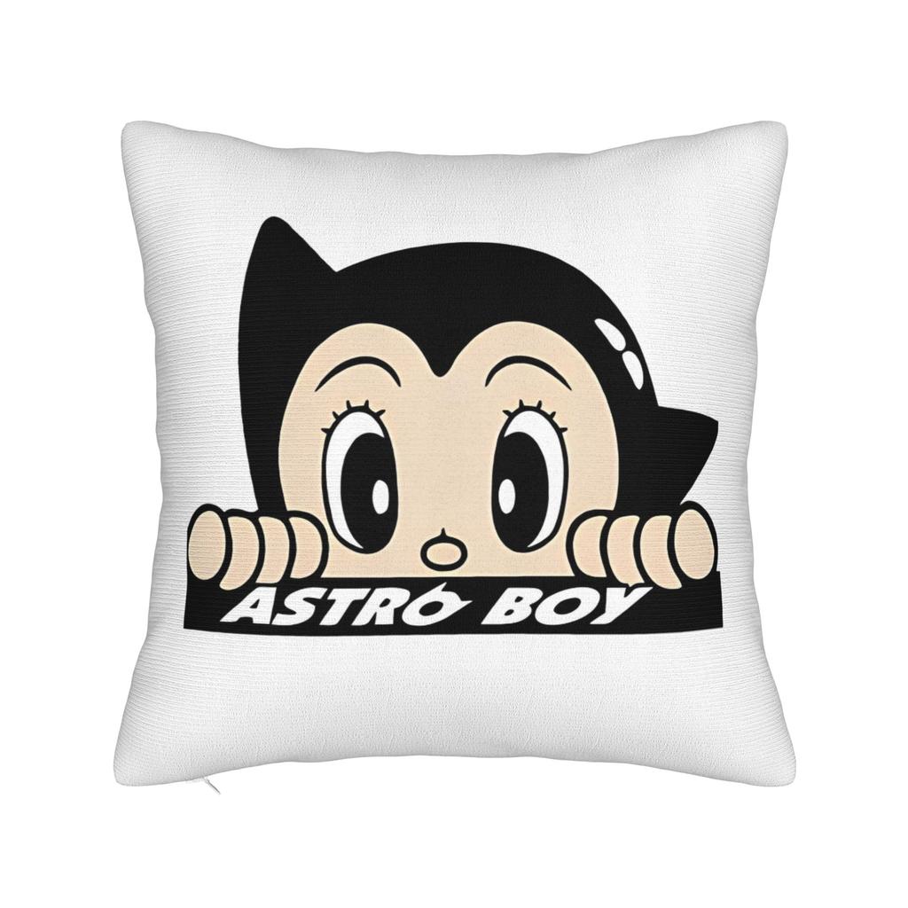 Astro Boy Square Pillow Cases Vintage Anime Childhood Manga Cushion Covers Zipper Decorative Pillowcover For Sofa