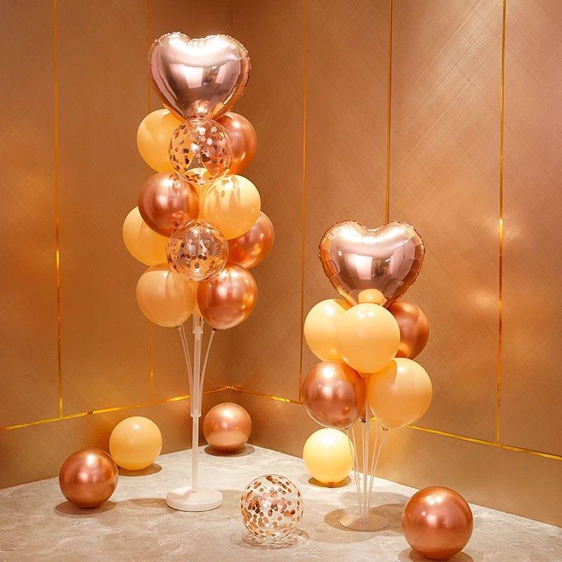 Alla hjärtans dag Ballongpelardekoration för fester: Idealisk för bröllop, födelsedagar och evenemang. Perfekt för en romantisk atmosfär.