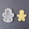 Christmas Gingerbread Man Candle Mold, Suitable for Christmas, DIY Handmade, Soap, Resin, Cement Silicone Molds, Holiday Gifts