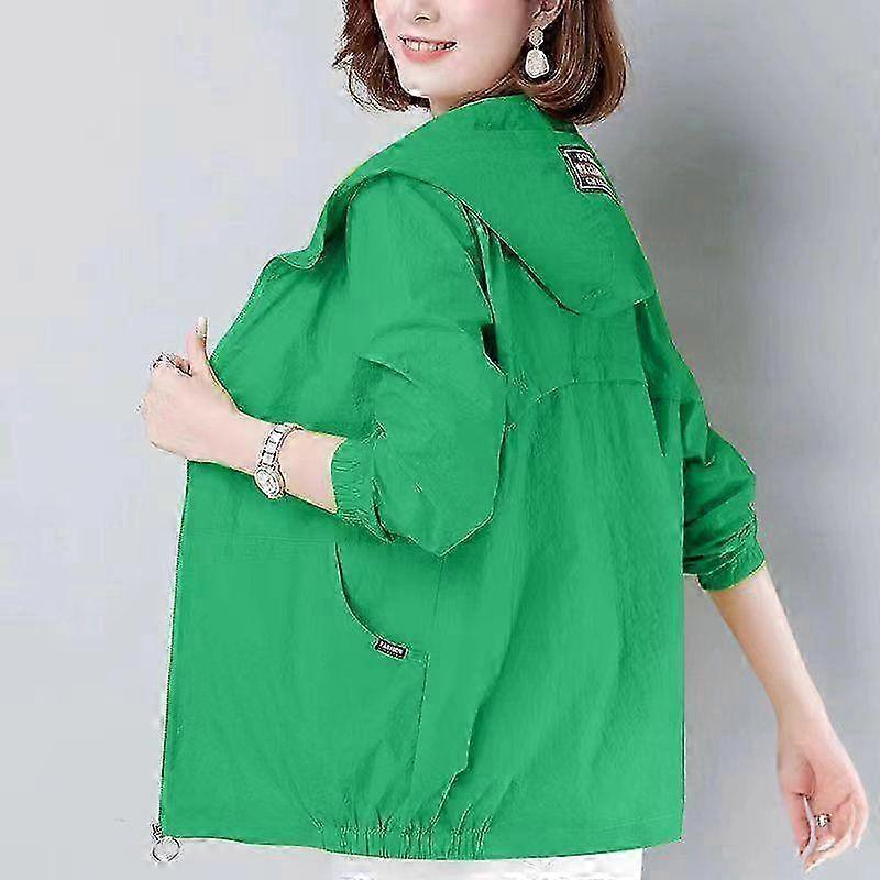 Summer Women Jacket Thin Coat Casual Long Sleeve Hooded Jacket Female Windbreaker Sunscreen Jacket Outwear 2025