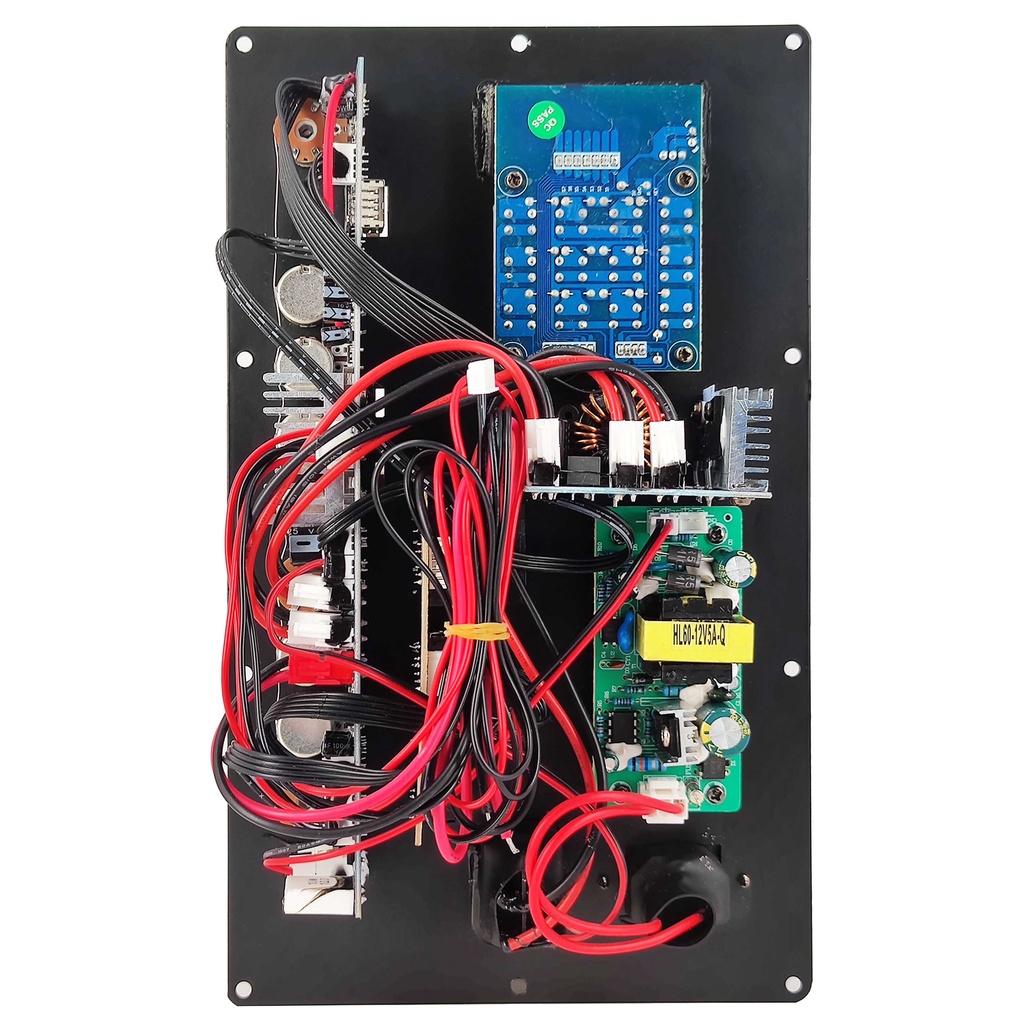 220V/12V Digital Bluetooth 200W Amplifier Board for 8-18 Inch Speaker with USB Microphone Guitar Input