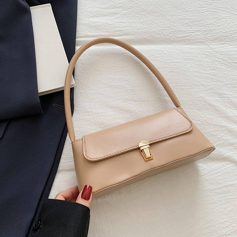 

Niche retro underarm bag new temperament fashionable hand carry versatile shoulder bag хаки