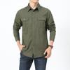 New Men's Long-sleeved Shirt for Spring and Autumn Trendy Cotton Casual Large-size Men's Shirt