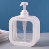 500ml Refillable Lotion Pump Bottle Empty Plastic Dispenser Leakproof Portable for Body Lotion Hand Wash Shower Gel Office Gift