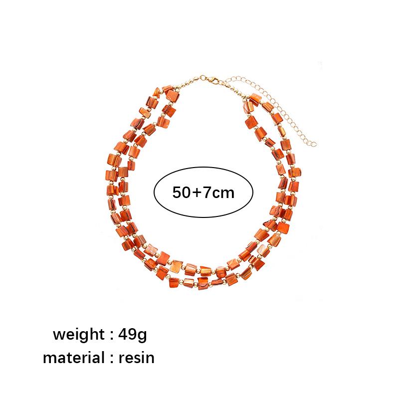 Irregular Colorful Necklace Women Jewelry Geometry Accessories Party Gifts