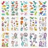 New 10Sheets/lot Children Cute Cartoon Unicorn Temporary Tattoo Stickers Baby Shower Kids Body Makeup Sticker Tattoos Mermaid Pa