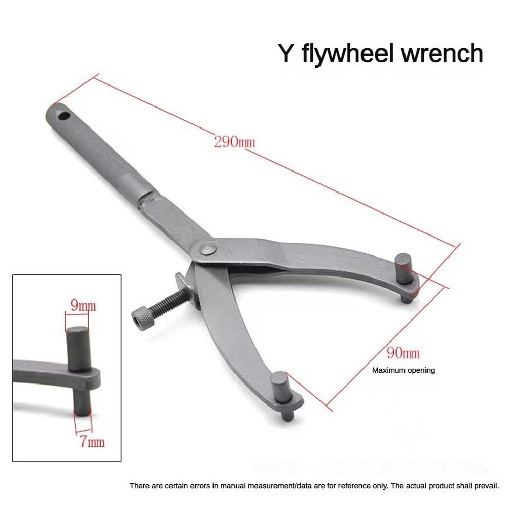 Y-Type Flywheel Wrench Caliper Car Motorcycle Repair Tool Motors Scooter Variator Remover Puller Tool Clutch Fixing Tool 295mm